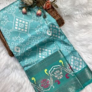 Rupvati Aqua Grace Silk Saree